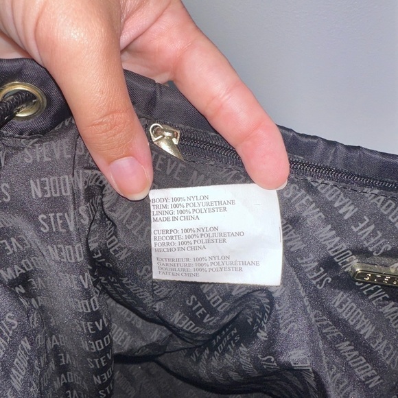 Steve Madden Nylon Blackpack in Black School College - Picture 10 of 13